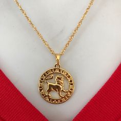 It's New Without Tag Leo Zodiac Sign 18k Gold Filled Necklace Size: 17 1/2"Long Hypoallergenic, Nickel Free Gf Necklace, Leo Necklace, Leo Zodiac Sign, Zodiac Signs Leo, Gold Filled Necklace, Leo Zodiac, Zodiac Jewelry, Necklace Size, Necklace Sizes