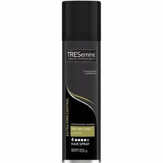 The perfect finish to any hairstyle, TRESemmé Tres Two Extra Hold Hairspray achieves maximum hold with extra flyaway control. Maximum hold Alcohol-free hair mousse formula will not leave hair feeling tacky or flat Uses locking polymers, making it a humidity-resistant hair spray that tames flyaways and holds your hairstyle all day Directions: Spray section by section, 10-12 inches away from hair. For stronger hold, layer more spray exactly where you want more control (For the ultimate body fullne Anti Humidity Hair Products, Tresemme Hairspray, Humidity Hair, Anti Frizz Spray, Curl Enhancer, Anti Frizz Hair, Heat Protectant Hair, Hair Control, Hair Mousse