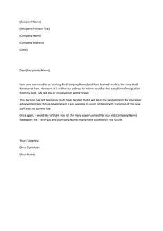 a letter to someone requesting the company