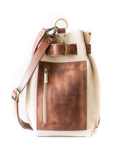 Taupe Suede Sling Backpack Sling Bag Leather, Sling Backpack Purse, Leather Sling Bags, Leather Laptop Backpack