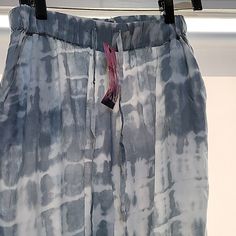 Goa Beachwear Casual Tie Dye Pants, Size Large. New With Tag. Blue Summer Pants For Vacation, Vacation Trousers With Tie Waist, Blue Pants For Summer Vacation, Summer Vacation Blue Pants, Trendy Summer Pants With Tie Waist, Summer Beachwear Lounge Pants, Summer Beachwear Loungewear Pants, Casual Beach Bottoms With Tie Waist, Casual Tie Waist Beach Bottoms