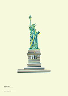 the statue of liberty is made up of books