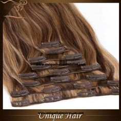 Clip in hair extensions,manufacturer by Qingdao Unique Hair Products Co.,Ltd.  www.uniquehairextension.com sales@uniquehairextension.com Hair Extension