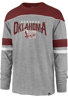 a long sleeved shirt with the word oklahoma on it