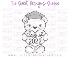 the sweet designs shoppe class of 2012 graduation bear