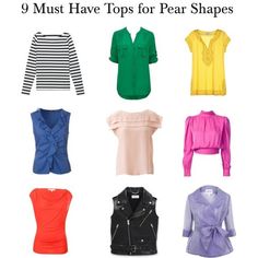 "Tops For Pear Shapes" by elsasima on Polyvore Pear Shape Dresses, Pear Body Shape Fashion, Pear Fashion, Pear Shaped Fashion, Pear Body Shape Outfits, Pear Shape Fashion, Pear Shaped Dresses, Pear Shaped Outfits, Pear Shapes