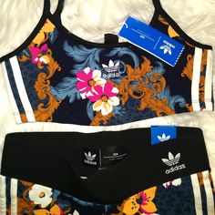 Nwt, Never Worn, Brand New Condition. Multi Colored Blue Summer Streetwear Sets, Blue Sets For Summer Streetwear, Sporty Multicolor Sports Sets, Adidas Casual Sportswear Sets, Casual Adidas Sets For Spring, Sporty Fitted Adidas Sets, Blue Fitted Streetwear Sets, Fitted Blue Sets For Streetwear, Adidas Shorts Women