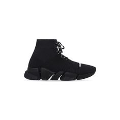 Women's Speed 2.0 Lace-up Sneaker in Black | Balenciaga US Black Balenciaga, Balenciaga Speed, Boot Bag, Luxury Handbags, All Black Sneakers, Online Boutique, Cute Shoes, Womens Sneakers, High Top Sneakers