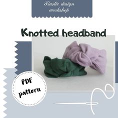 This is a digital download in PDF format, not a finished product. This is a pdf headband pattern, as well as a step-by-step sewing instruction with detailed photos.  The product is quite easy to make. Ideal for both beginners in sewing and experienced craftswomen. This headband is suitable for both girls and women. It can be made from any materials, decorated with beads or embroidery. It can be a great handmade gift. Sew it to match the clothes and you will get a great accessory that complements your look. No need to pay for shipping. The PDF document will be sent to your email immediately after payment and you can print the pattern at home. The file contains a list of necessary materials and tools, as well as a consistent description with photographs. This bandage can be sewn even without Knotted Headband Diy, Headband Diy, Twisted Turban Headband, Pinecone Ornaments, Knotted Headband, Cute Headbands, Diy Headband, Headband Pattern, Knot Headband