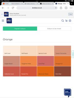 an orange color scheme is shown on the web page for this application, which shows that it