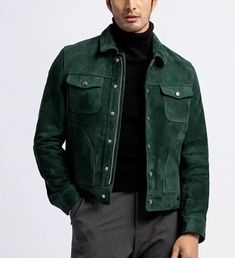 Luxury Single-breasted Men's Utility Jacket, Racer Leather Jacket, Leather Jacket Zipper, Plain Coats, Biker Jacket Men, Suede Leather Jacket, Suede Moto Jacket, Jacket Zipper, Long Sleeve Outerwear