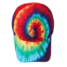 Way To Celebrate Rainbow Pride Tie-Dye Ball Cap Hat Has Brightly Colored Rainbow Swirls With An Adjustable Band. Fashion Forward & Easily Coordinated With Most Outfits. Easily Add Color To Your Daily Attire. Coordinate This Way To Celebrate Rainbow Pride Tie-Dye Ball Cap Hat With Other Rainbow Pride Items Available Multicolor Casual Baseball Cap For Festivals, Casual Adjustable Rainbow Hat, Multicolor Curved Brim Baseball Cap For Festival, Festival Multicolor Curved Brim Baseball Cap, Casual Multicolor Curved Brim Baseball Cap, Multicolor Snapback Baseball Cap In Cotton, Multicolor Cotton Snapback Baseball Cap, Trendy Multicolor Cotton Baseball Cap, Casual Multicolor Baseball Cap For Beach