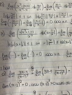 a piece of paper with writing on it that has different types of numbers and symbols