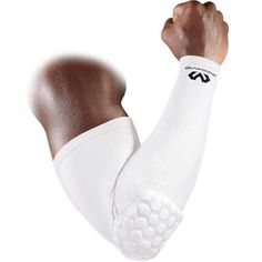 McDavid Hex Shooter Arm Sleeve Volleyball Essentials, Basketball Arm Sleeves, Football Protective Gear, Volleyball Things, Skater Fashion, Techno Fashion, Compression Arm Sleeves, Athletic Supporter, Football Accessories