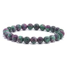 Stay zen all day long with this Unisex Ruby Zoisite Reiki Healing Gemstone Bracelet! This unique bracelet combines the power of Reiki and gemstones for healing that will make you feel totally chill. So, go ahead and show off your style and your zen!