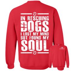 Found My Soul - Sweatshirt, Crewnecks. #rescue #rescuedog #animal #pets #fashion #shopping #sweatshirt Lose My Mind, Pet Accessories, Purple And Black, Black And Navy, Dog Cat, Graphic Sweatshirt