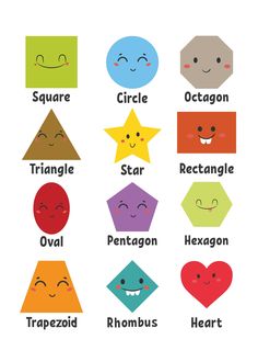 an image of different shapes and sizes for children's room wall art printable