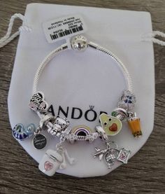 Charms For Bracelet, Cute Charms For Bracelets, Aesthetic Pandora Charms, Pandora Charms Aesthetic, Pandora Charm Bracelet Aesthetic, Pandora Bracelet Aesthetic, Pandora Me Bracelet, Cute Charm Bracelets, Charmed Bracelet