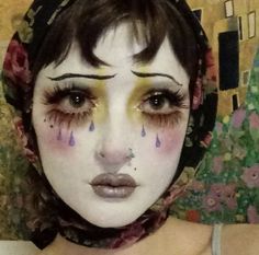 Pierrot Costume, Pierrot Clown, Art Funky, Alt Makeup, Cute Clown