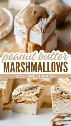 Wondering how to make marshmallow or looking for the best peanut butter marshmallow recipe?  These homemade peanut butter marshmallows are so much fun! This peanut butter marshmallow recipe makes marshmallows that are gorgeous, silky smooth, and impossibly soft.  They're one of my favorite spring desserts to make these days.  These aren't peanut butter flavored marshmallows using a flavor - they are actually filled with peanut butter and I know you'll love them! Marshmallow Recipe, Peanut Butter Marshmallow, Spring Desserts, Best Peanut Butter, Homemade Peanut Butter, Desserts To Make, Marshmallows, Peanut Butter