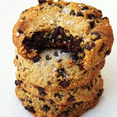 three cookies stacked on top of each other