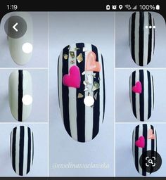 Rockabilly Nails, Summer Nail Design Ideas, Art For Summer, Spring Nails Ideas, Nail Extensions Acrylic, Subtle Nail Art, Tape Nail Art, Girls Nail Designs, 2024 Nails