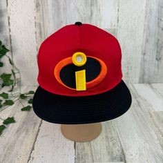 New Disney Parks Exclusive Pixar Incredibles Red Logo Baseball Hat Nwt Snapback Red Adjustable Themed Hat, Red Themed Cap Hat, Themed Red Cap, Red Mickey Mouse Adjustable Hat, Adjustable Red Mickey Mouse Hat, Themed Red Hat One Size Fits Most, Novelty Red Baseball Cap One Size, Disney Hats, Disney Vacation Club