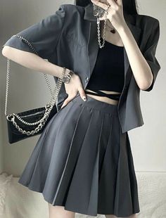 Korean Outfit Street Styles, Dance Outfit, Kpop Dance, Rock Outfit, Korean Fashion Dress, Tomboy Style Outfits, Korean Girl Fashion, Ulzzang Fashion, Kpop Fashion Outfits