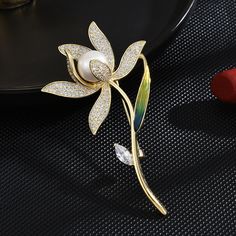 |<none>|3256804731425049 Narcissus Flower, Accessories Style, Flower Leaf, Copper Material, Gold Brooches, Business Gifts, Flower Brooch, Shape Patterns, Fashion Fashion