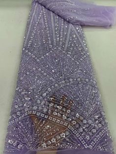 This high quality Fabric is measured in 5 Yards With Embroidered Beading and Sequin. It is soft, very delicate and beautiful. This high Quality Fabric is made with Fashion embroidered rhinestones can be used in making party wedding dresses, skirts, shawls, scarves and other other fashion apparels as you would like. Size : Length : 5 yards (180 inch). Width: 50 inch (Please allow slight deviation for the measurement data ,±1 inch) Material: 100% Polyester, Tulle Lace Fabric, Eco-Friendly embroidery Luxury Fabric, Designer Dress, Tulle Lace, Wedding Party Dresses, Luxury Fabrics, Lace Fabric, Party Wedding, Dress Making, Quality Fabric