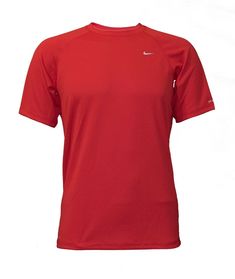 Nike Men's Dri-Fit Drifit Athletic Performance Run Running UV SPF 40+ Red Shirt Features: Authentic Nike Brand new with tags Crewneck with interior taping Reflective screen printed tee Imported Machine Wash Fabric: Dri-Fit Polyester Red Crew Neck Top, Functional Red Crew Neck Top, Nike Go-dry T-shirt, Nike Dri Fit Mens T Shirts, Nike Athletic Fit T-shirt For Training, Nike Dri-fit T-shirt For Running, Nike Go-dry Technical T-shirt, Nike University Red Crew Neck T-shirt, Nike Technical Go-dry T-shirt