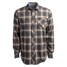 4.6-ounce 100% cotton brushed flannel - Original Fit - Button front placket and cuffs - Shirt tail hem - Chest pocket with button closure - Chambray inside cuffs inside back yoke and inside placket - Inside locker loop - Flag logo label on left pocket Classic Outdoor Flannel Top, Timberland Store, Groomsmen Outfits, Timberland Pro, Shirt Cuff, Flag Logo, Timberland Mens, Work Shirt, Work Shirts