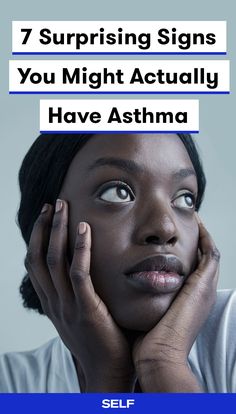 Asthma currently affects just under 25 million people in the U.S. While some people have had it since childhood, it’s possible to develop asthma when you’re older, too—and maybe even not know it. Here are seven signs, like chronic cough and shortness of breath, that could be red flags for asthma. #asthma #asthmasymptoms Shortness Of Breath Causes, How To Heal Asthma Naturally, Natural Ways To Treat Asthma, Asthma Symptoms In Adults, Symptoms Of Asthma