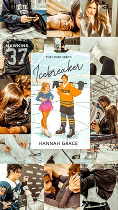 an advertisement for the icebreakerer shows two people in hockey gear and one is holding a