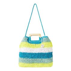 Scoop up C. Wonders Lexi Straw Tote nowaka the one that fits everything. A roomy main compartment makes it perfect for carrying everyday essentials, and an interior zip pocket and double slip pockets keep you organized. We love the bright, joyful stripes that add a vibrant touch to your summer looksyoull thank yourself when its time for that vacation! Exclusively at Walmart. Size: One Size.  Color: Blue.  Gender: female.  Age Group: adult.  Pattern: striped. Blue Beach Bag With Adjustable Strap And Double Handles, Blue Summer Bag With Top Carry Handle, Blue Beach Bag With Handles For Everyday Use, Casual Blue Crochet Bag With Double Handle, Blue Crochet Bag With Large Capacity For Daily Use, Blue Large Capacity Crochet Bag For Daily Use, Blue Crochet Bag With Double Handle For Everyday Use, Large Capacity Blue Crochet Bag For Daily Use, Blue Double Handle Crochet Bag For Everyday Use