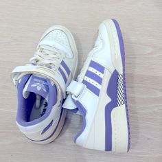 Size: Women’s 9 Adidas Forum 84 Low Sneaker Lavender/Off White Never Worn** So Cute!! Adidas Forum Low Purple, Nintendo Switch System, Forum Low, Pretty Shoes Sneakers, Adidas Forum, Aesthetic Stuff, Lavender Color, Shoes Brand, Low Sneakers