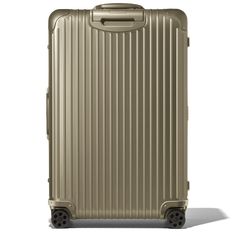 Crafted from high-end anodized aluminum, RIMOWA Original is an iconic luggage design, instantly recognizable with its sleek lines and signature grooves.Within a vast range of sizes, find your trusted and durable companion for your business and leisure travels.Ideal for 14 to 15 days of travel, the RIMOWA Original Check-In L in titanium features several ingenious functionalities:- Stage-free telescopic handle- RIMOWA Multiwheel® System- TSA-approved locks- Flex Divider Luggage Design, Rimowa Luggage, South African Airways, Vietnam Airlines, Vietnam Voyage, Air China, Cabin Suitcase, Checked Baggage, Anodised Aluminium