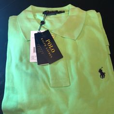 Xxl - Green Polo Short Sleeve Shirt. Slim Fit. Nwt - Never Been Worn. Fitted Green Long Sleeve Polo Shirt, Fitted Green Polo Shirt For Spring, Classic Green Polo Shirt For Spring, Green Polo, Ralph Lauren Green, Lauren Green, Ralph Lauren Shirt, Short Sleeve Shirt, Polo Ralph