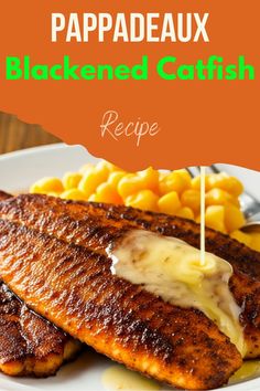 Blackened Catfish on a white plate Blackened Crappie Fish Recipes, Cajun Catfish Recipes, Blackened Catfish Recipes, Bake Catfish Recipes Oven, Pan Seared Catfish, Catfish Recipe, Blackened Catfish, Seafood Dinner Recipes, Catfish Recipes