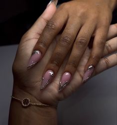 Drip Nails, Silver Nail, Fully Booked