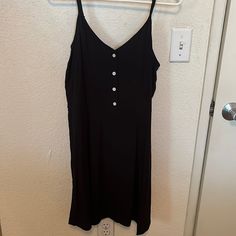 Gap Black Dress Neve Worn Size Small Gap Black Midi Dress For Spring, Gap Black Sleeveless Dress, Sleeveless Black Gap Dress, Fitted Black Casual Sundress, Black Fitted Casual Sundress, Casual V-neck Sundress For Night Out, Gap Sleeveless Casual Sundress, Casual Sleeveless Sundress By Gap, Chic Gap V-neck Dresses