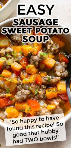 an easy sausage sweet potato soup recipe