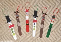 christmas decorations made out of popsicle stick ornaments