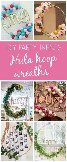 the ultimate diy party trend italia hoop wreaths