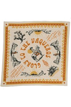 Vaqueros bandana Cool Bandanas Designs, Western Bandana, Lgbt Center, Mechanics Jacket, Cool Bandanas, Bandana Pattern, Desert Southwest, Bandana Design, Vinyl Gifts