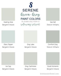 the 8 different shades of gray paint that are available in this color scheme for your home