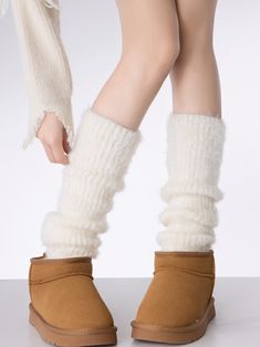 The price is for a pair of leg warmers only, others are not included. Garment Size SizeFree SizeFull Length40 Winter Leg Warmers, Kawaii Leg Warmers, Loose Socks, Lolita Fashion, White White, Creamy White, Leg Warmers, Alternative Fashion, White Black