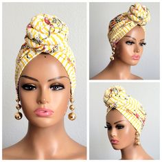 Are You Tired Of Trying To Figure Out The Right Way, Shape, And Size Of Styling Your Headwrap? Then, You May Want To Get On The Train Of Owning This Gorgeous Handmade Pre-Tied Big Knot Turban. It Is Brand New, Made For You, Made From High-Quality Jersey Knit Fabric, Therefore Durable, And Made To Fit Multiple Head Sizes As It Stretches From 19 Inches To 25 Inches In Circumference. You Sure Will Get Out The Door In Seconds With This Slip On Like A Hat Type Turban! Spiritual Photoshoot, Tired Of Trying, Hat Types, On The Train, Sewing Diy, You Sure, Jersey Knit Fabric, The Train, African Women