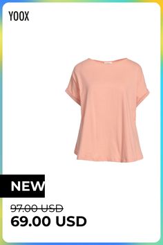 jersey, brand logo, solid color, round collar, short sleeves, no pockets , Color: Salmon pink , Size: 4 Casual Plain T-shirt For Spring, Spring Plain Stretch T-shirt, Stretch Plain Short Sleeve T-shirt, Short Sleeve Crew Neck Top For Loungewear, Trendy Crew Neck Short Sleeve Loungewear Top, Trendy Crew Neck Short Sleeve Top For Loungewear, Solid Relaxed Fit T-shirt For Loungewear, Sporty Solid Color Short Sleeve T-shirt, Sporty Short Sleeve T-shirt