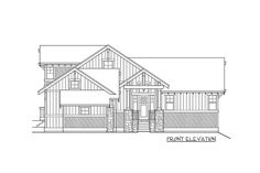 this is the front elevation of these craftsman home plans